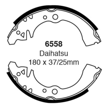 EBC Brakes Brake Shoes (Rear, 6558)