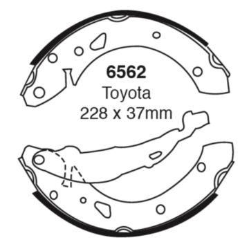 EBC Brakes Brake Shoes (Rear, 6562)