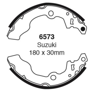 EBC Brakes Brake Shoes (Rear, 6573)