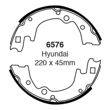 EBC Brakes Brake Shoes (Rear, 6576)