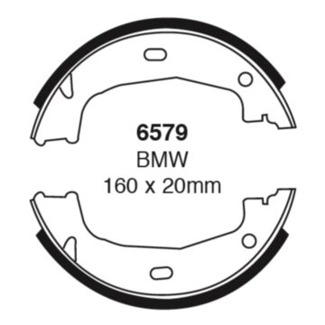 EBC Brakes Brake Shoes (Rear, 6579)