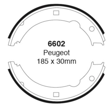 EBC Brakes Brake Shoes (Rear, 6602)