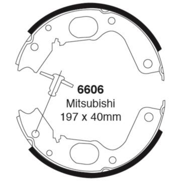 EBC Brakes Brake Shoes (Rear, 6606)
