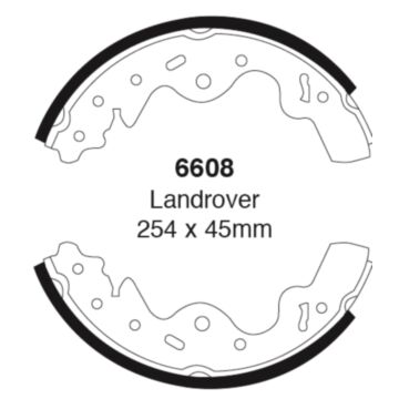 EBC Brakes Brake Shoes (Rear, 6608)