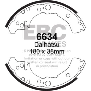 EBC Brakes Brake Shoes (Rear, 6634)