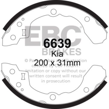 EBC Brakes Brake Shoes (Rear, 6639)