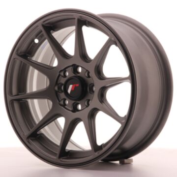 JR Wheels JR11 15x7 ET30 4x100/108 Matt Gun Met