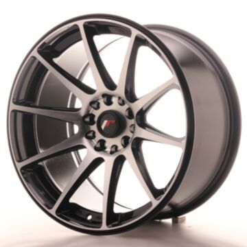 JR Wheels Diski JR11 18x9,5 ET22 5x114/120 Melna Mach