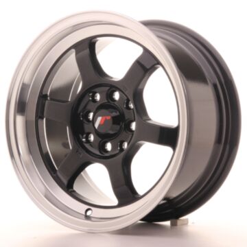 JR Wheels Diski JR12 15x7,5 ET26 4x100/108 Glos Melna