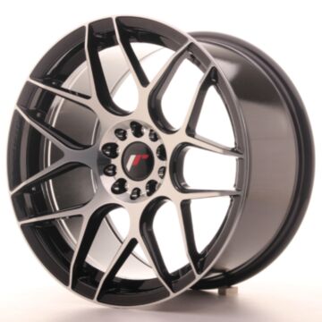 JR Wheels Diski JR18 18x9,5 ET40 5x112/114 Melna Mach