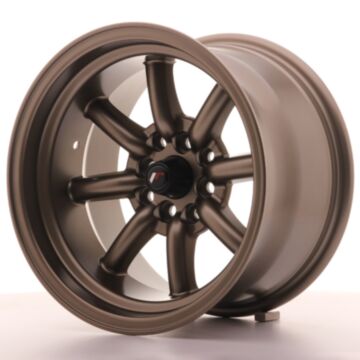 JR Wheels Diski JR19 15x9 ET-13 4x100/114 Matēta Bronza