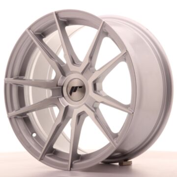 JR Wheels Diski JR21 17x8 ET35 Sagatave Sudraba Machin
