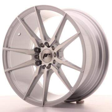 JR Wheels Diski JR21 18x8,5 ET40 5x112/114 Sudraba Mac