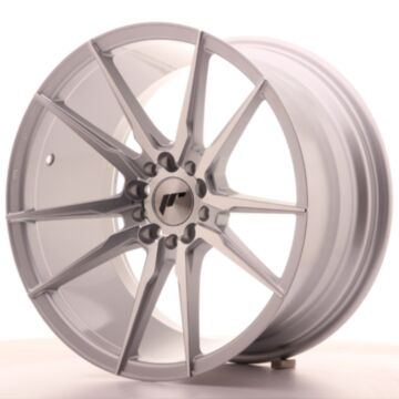 JR Wheels Diski JR21 18x9,5 ET35 5x100/120 Sudraba Mac