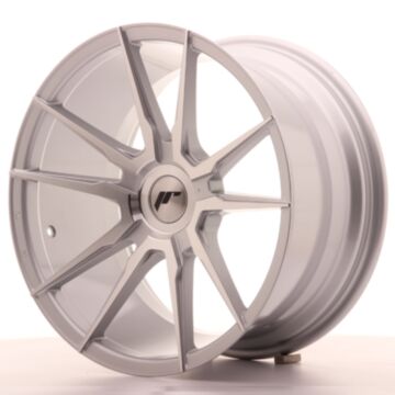 JR Wheels Diski JR21 18x9,5 ET20-40 Sagatave Sudraba Mach