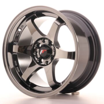 JR Wheels Diski JR3 15x8 ET25 4x100/108 Melna Hroma