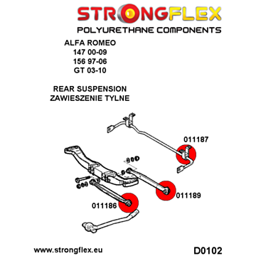 Strongflex Rear tie bar to hub bush SPORT (011705A)