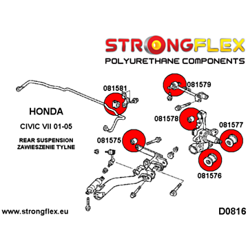 Strongflex Rear trailing arm front bush SPORT (081574A)