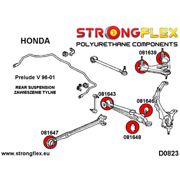 Strongflex Rear toe adjuster inner bush SPORT (081753A)
