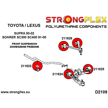 Strongflex Front suspension bush kit SPORT (216178A)