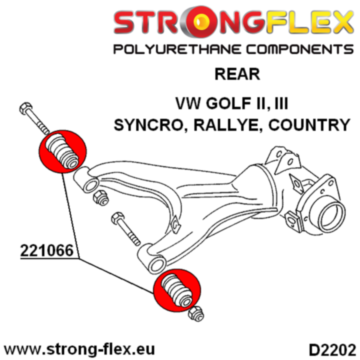 Strongflex Rear beam mount bush SPORT (221707A)