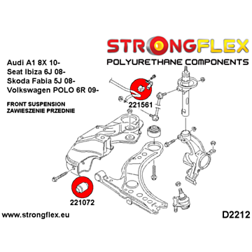 Strongflex Front suspension bush kit SPORT (226160A)