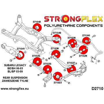 Strongflex Rear suspension bush kit SPORT (276158A)