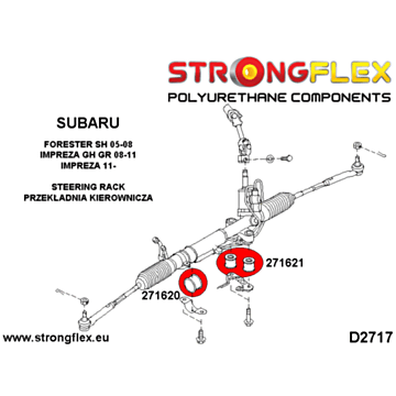 Strongflex Steering rack mount bush kit SPORT (276183A)