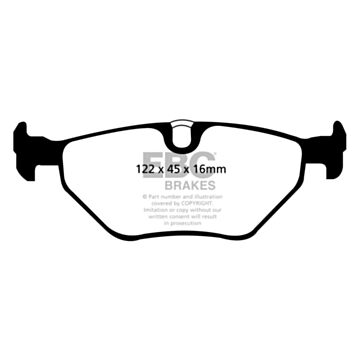 EBC Brakes Orangestuff Brake Pads (Rear, DP91091)