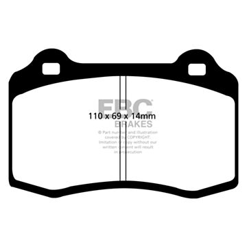 EBC Brakes Orangestuff Brake Pads (Front/Rear, DP91140)