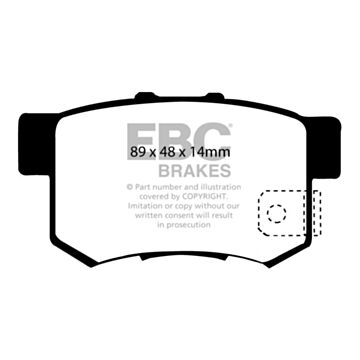 EBC Brakes Orangestuff Brake Pads (Rear, DP91193)