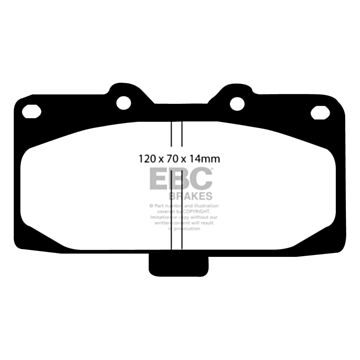 EBC Brakes Orangestuff Brake Pads (Front, DP91200)
