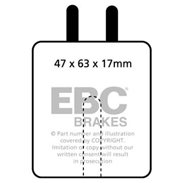 EBC Brakes Orangestuff Brake Pads (Front/Rear, DP9120)