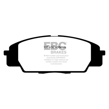 EBC Brakes Orangestuff Brake Pads (Front, DP91254)