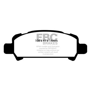 EBC Brakes Orangestuff Brake Pads (Rear, DP91293)