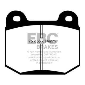 EBC Brakes Orangestuff Brake Pads (Rear, DP91537)