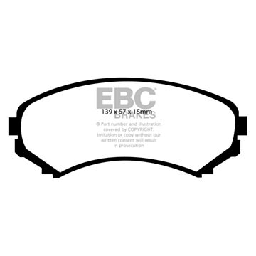 EBC Brakes Orangestuff Brake Pads (Front, DP91619)