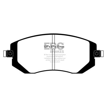 EBC Brakes Orangestuff Brake Pads (Front, DP91661)