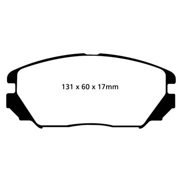 EBC Brakes Yellowstuff Brake Pads (Front, DP41757R)