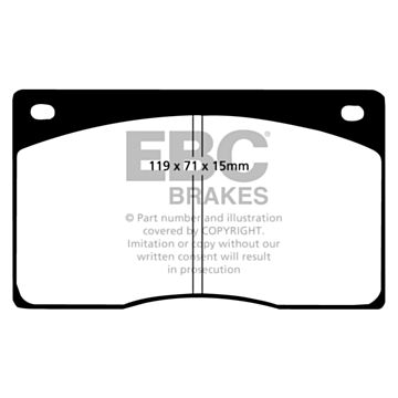 EBC Brakes Orangestuff Brake Pads (Front, DP9262)