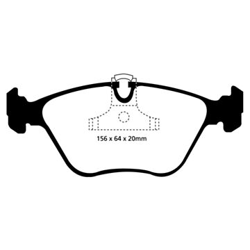 EBC Brakes Bluestuff Brake Pads (Front, DP51089NDX)
