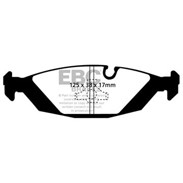 EBC Brakes Orangestuff Brake Pads (Rear, DP9447)