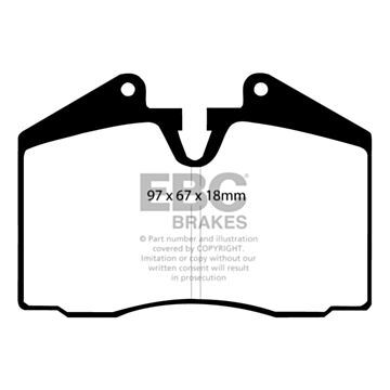 EBC Brakes Orangestuff Brake Pads (Front/Rear, DP9612)