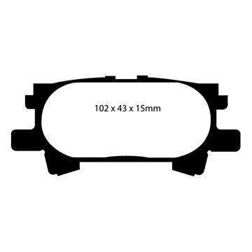 EBC Brakes Yellowstuff Street and Track Brake Pads (REAR)