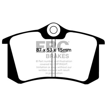EBC Brakes Orangestuff Brake Pads (Rear, DP9680)