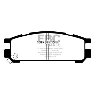 EBC Brakes Orangestuff Brake Pads (Rear, DP9821)