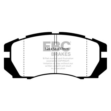 EBC Brakes Orangestuff Brake Pads (Front, DP9966)