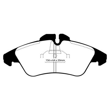 EBC Brakes DPC Vanbrake Brake Pads (Front, DPC1071/2)