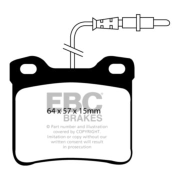 EBC Brakes DPC Vanbrake Brake Pads (Rear, DPC1090)