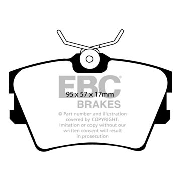 EBC Brakes DPC Vanbrake Brake Pads (Rear, DPC1102)